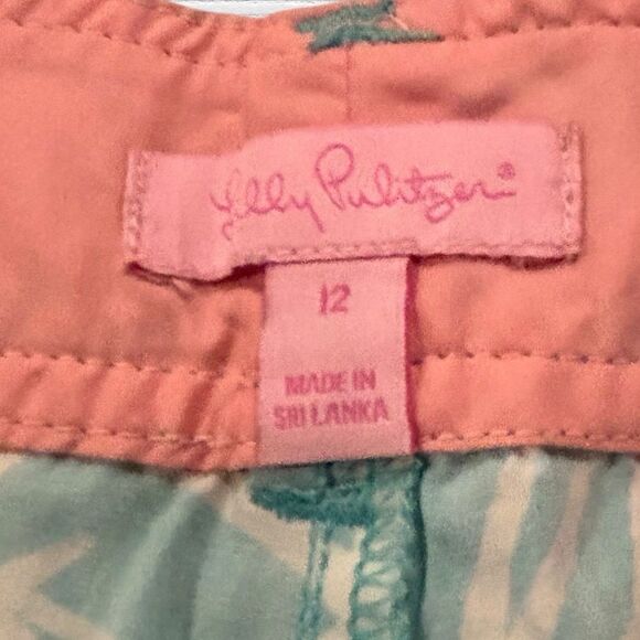 Lilly Pulitzer Womens Shorts Size 12 Flutter Blue Dragonfly Print Cotton Summer - Picture 4 of 7